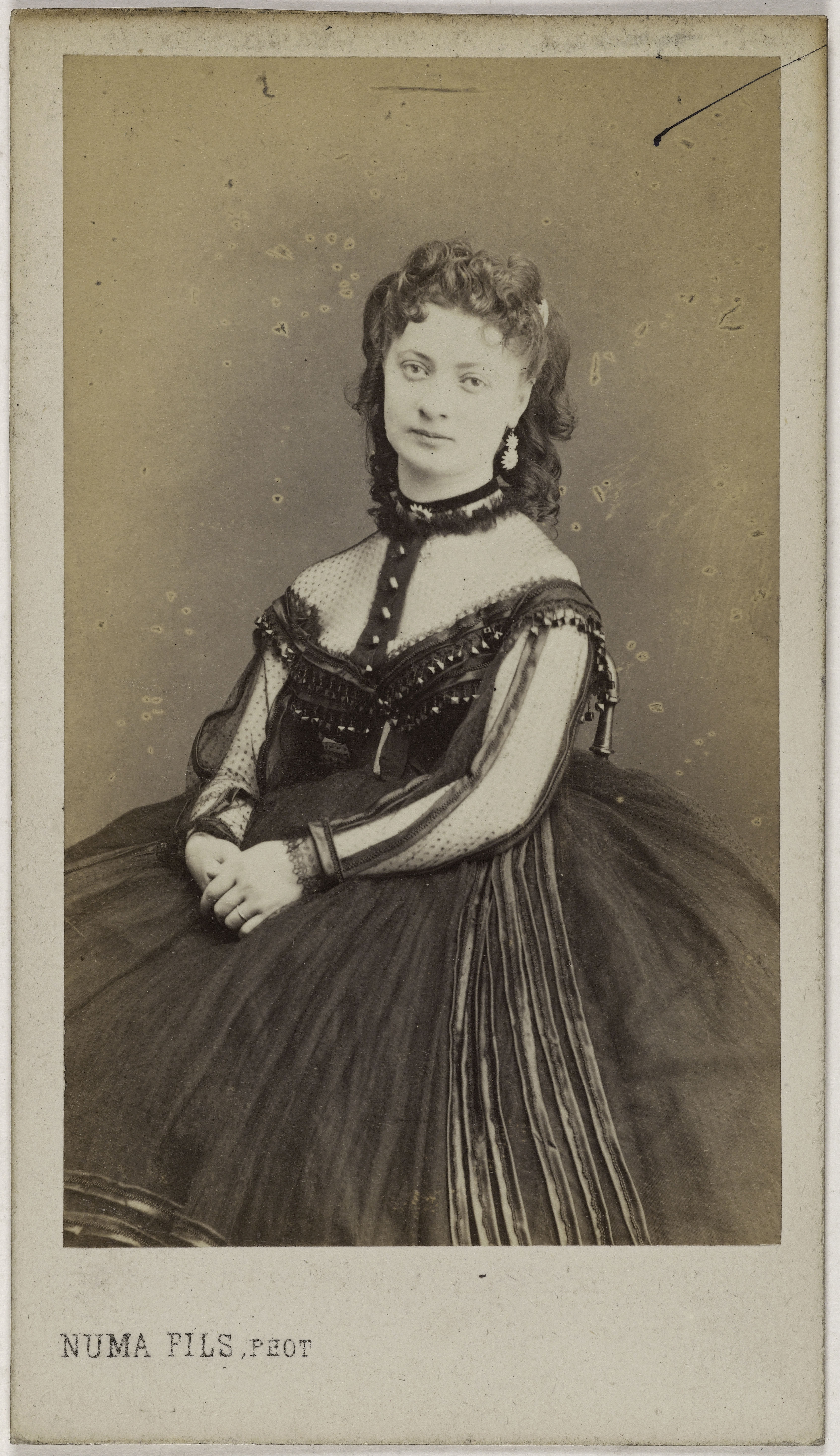 Numa Fils, Portrait d'Elise Damain (actrice aux théâtres du Palais Royal, de l'Ambigü et du Vaudeville)