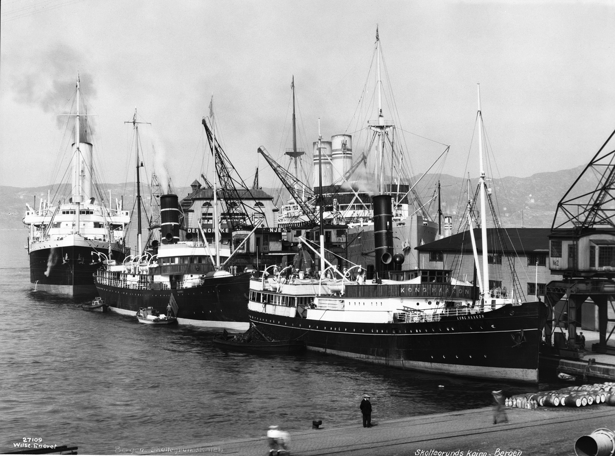Anders Beer Wilse, "Prot: Byerne - Bergen, Skoltegrundskaien