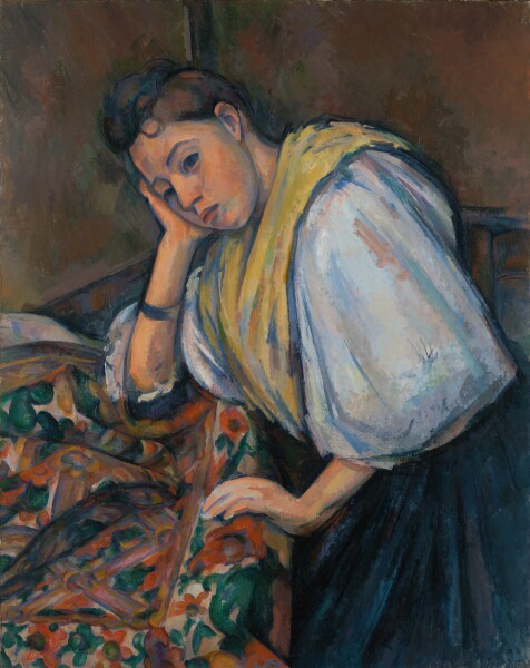 Paul Cézanne, Young Italian Woman at a Table