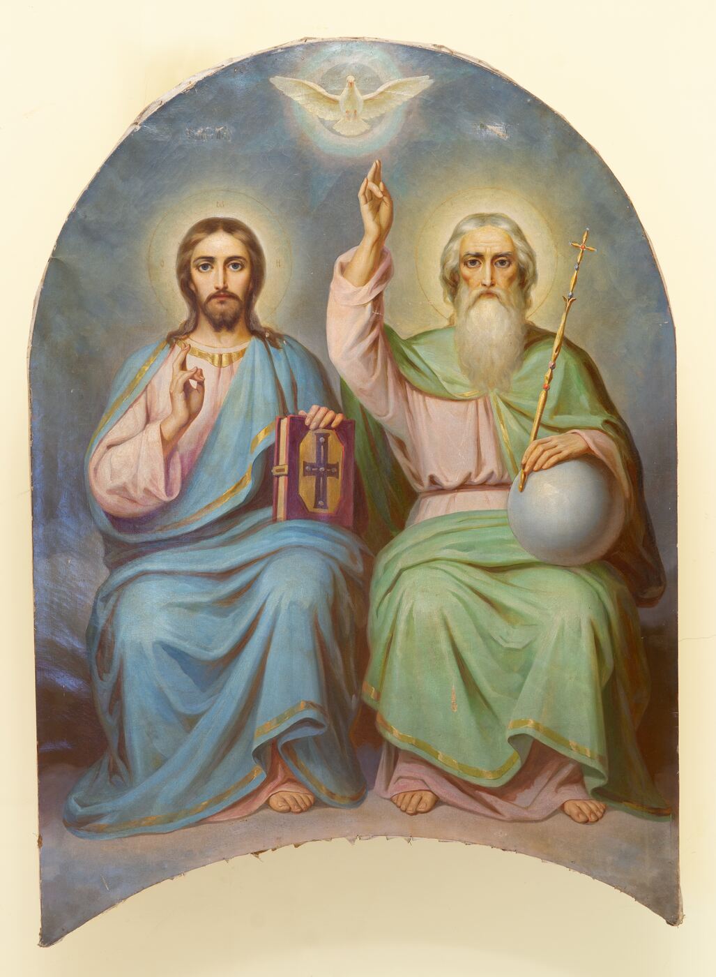 Unknown artist, Marijampolės Šv. Nikolajaus stebukladario cerkvės (dab. Šv. Vincento Pauliečio bažn.) Švč. Trejybės ikona