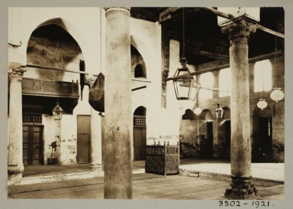 K.A.C. Creswell, Interior of the mosque of Shaykh 'Abd al-Qadir al-Dashtuti, Cairo