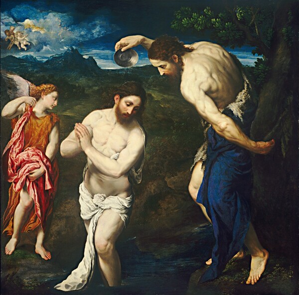 Paris Bordone, The Baptism of Christ
