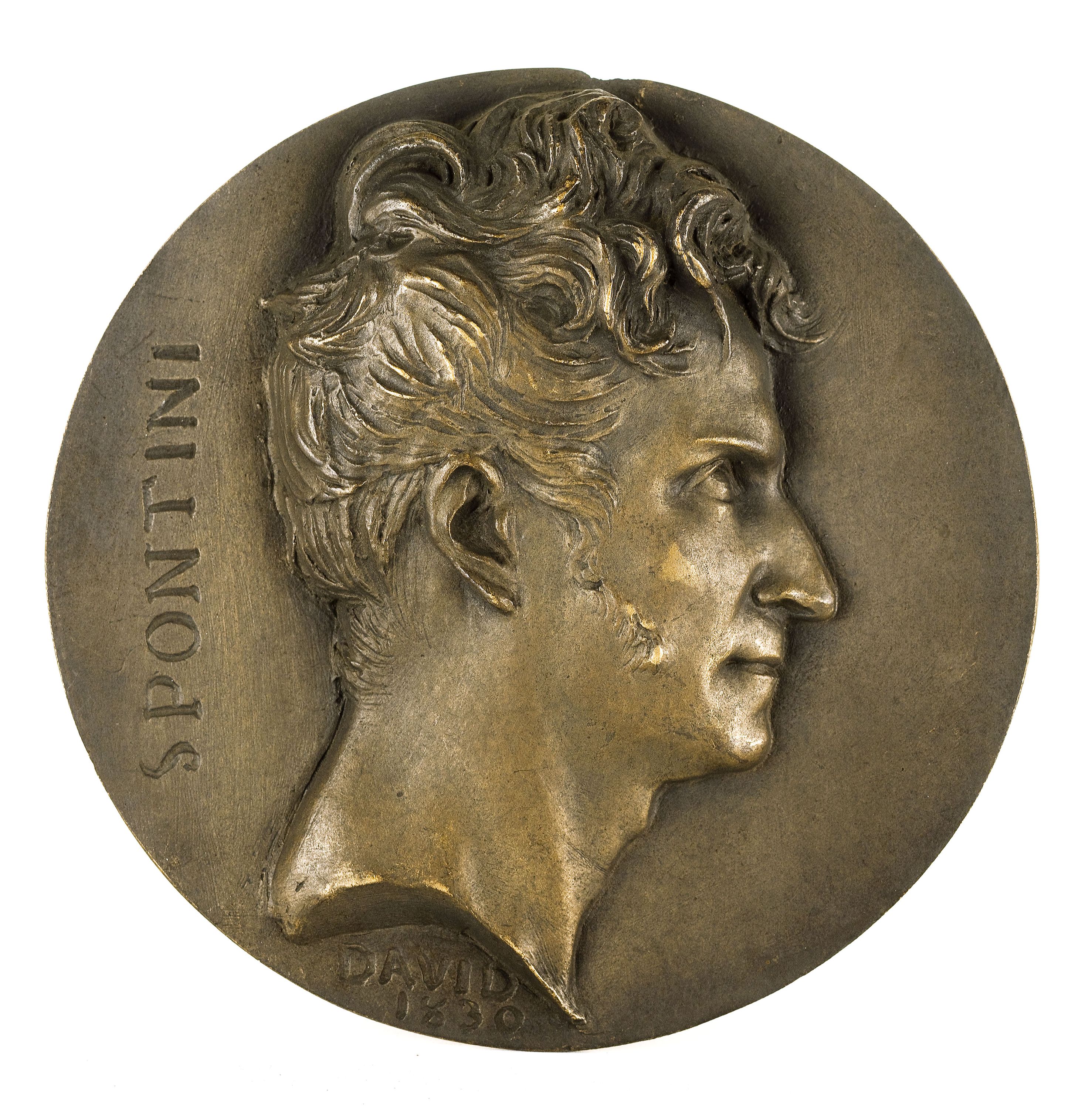 David d'Angers, Portrait de Gaspare Spontini (1774-1851), compositeur Italien