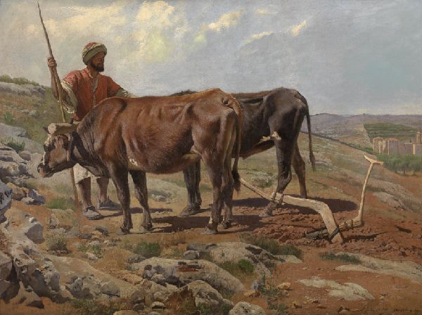 Charles Verlat, Plough Oxes with Fellah