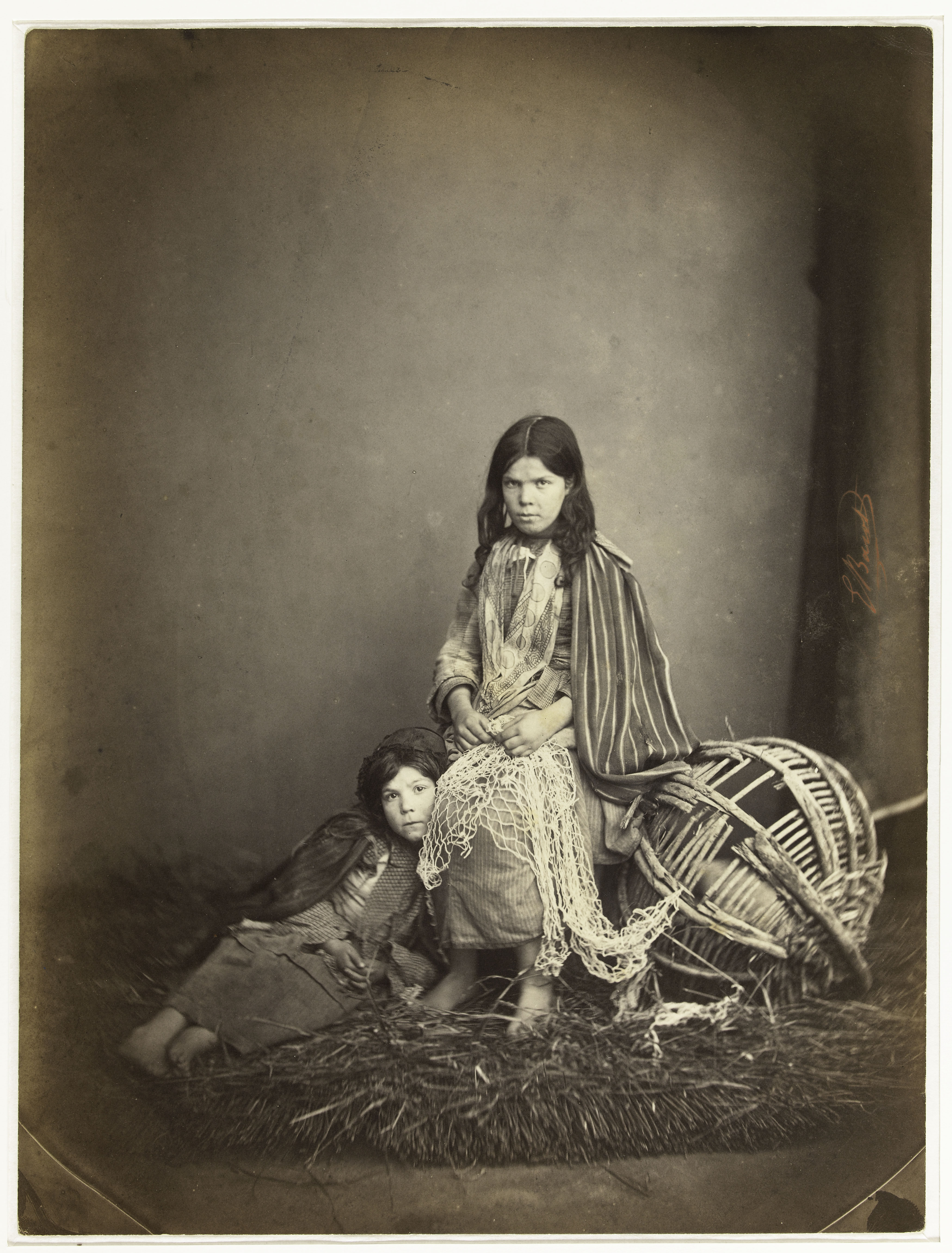 Edmond Bacot, Deux enfants assis de face