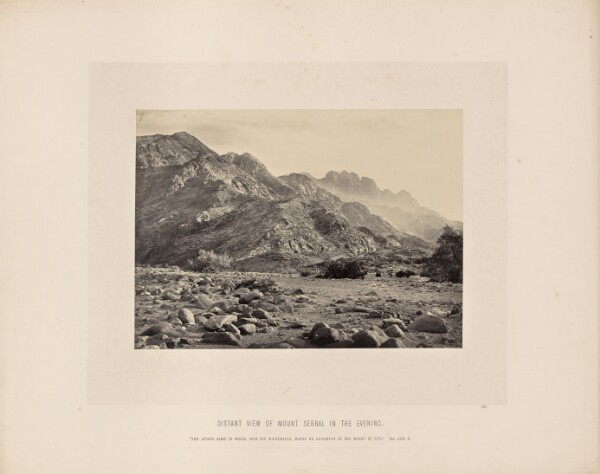 Francis Frith, Distant View of Mount Serbal in the Evening
