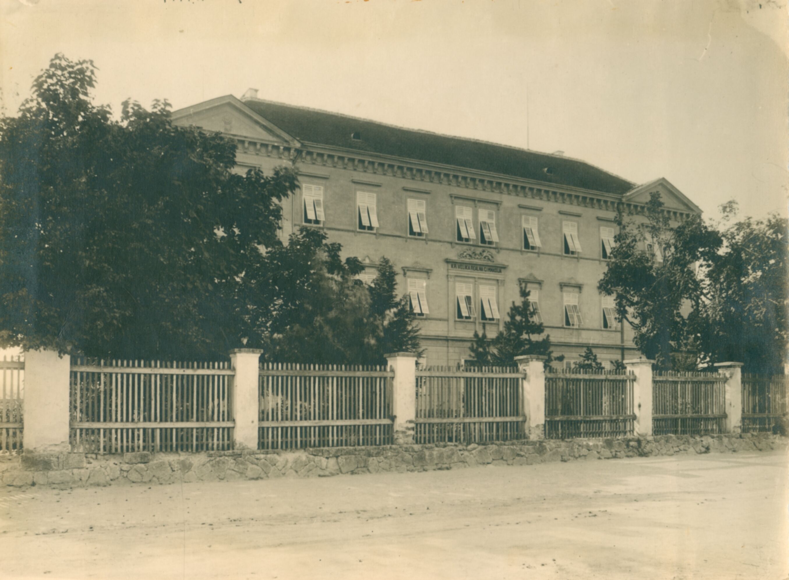 Rudolf Mosinger (?), Karlovac – škola, realna gimnazija na Rakovcu