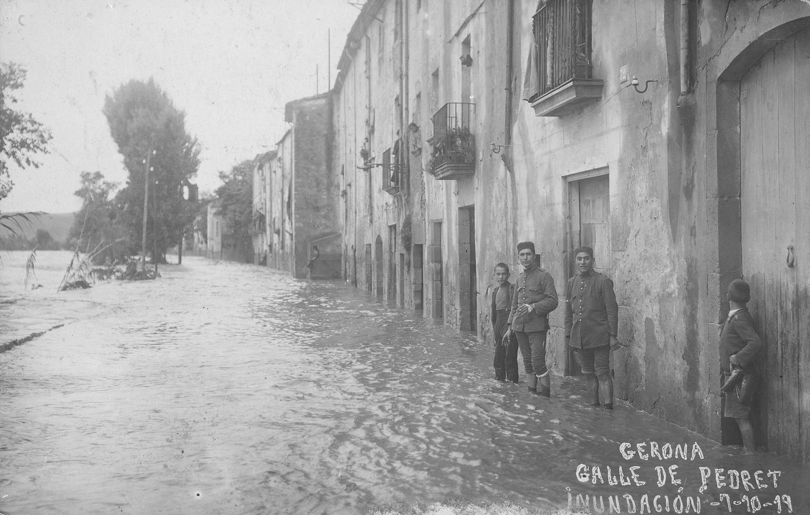 Desconegut, Gerona. Pedret Street. Flood