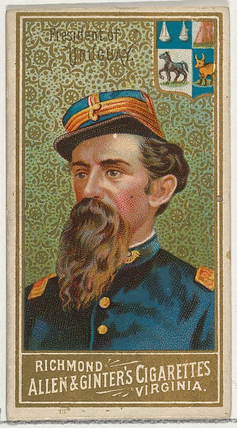 Allen & Ginter, President of Uruguay, from World's Sovereigns series (N34) for Allen & Ginter Cigarettes
