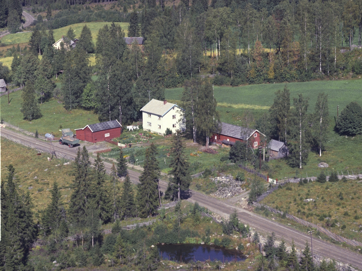 Widerøes Flyveselskap A/S, Flyfoto, Bjøke, Åsmarka, Ringsaker.