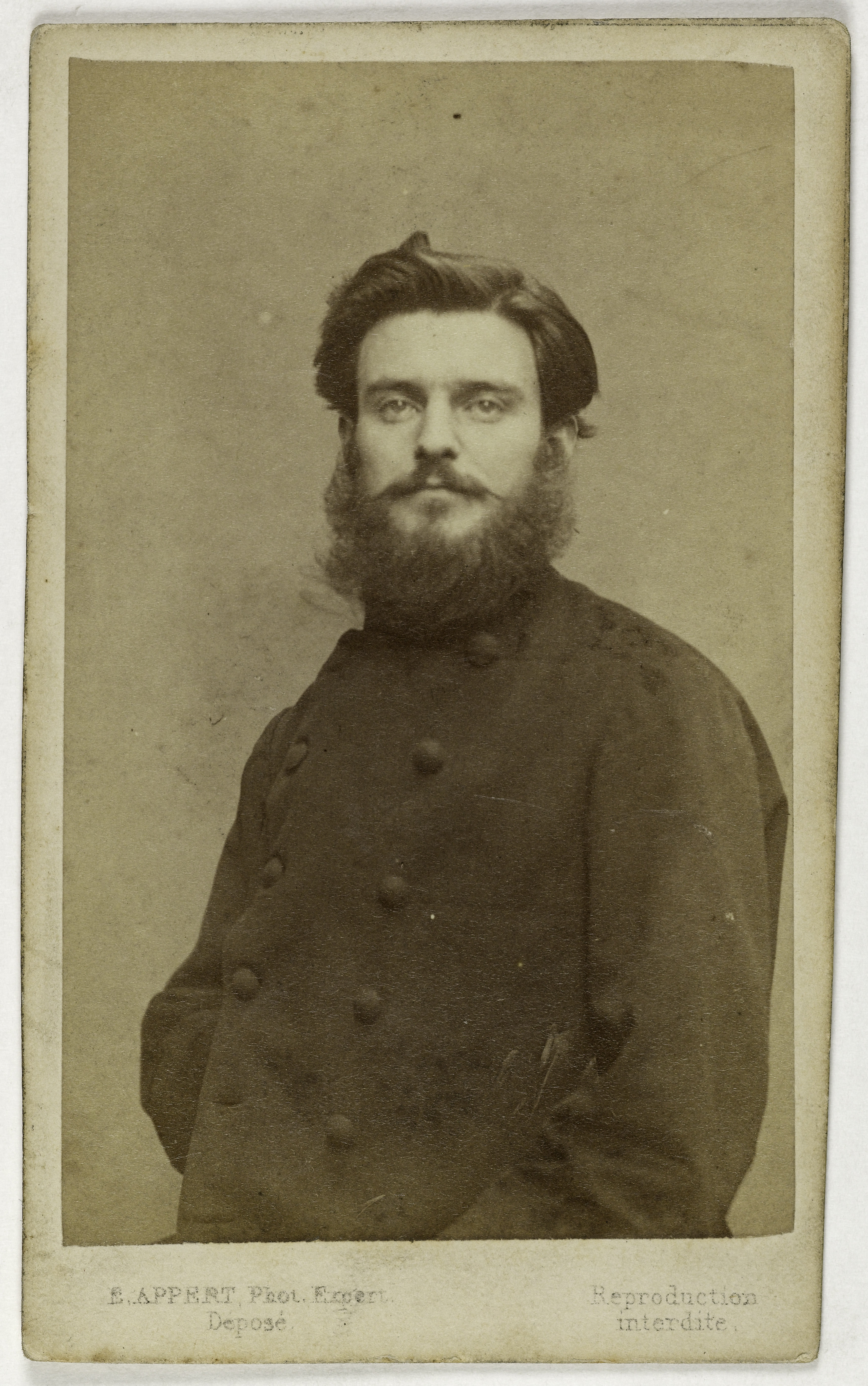 Ernest Charles Appert, Portrait du général Henry (-1872), officier fédéré, membre de la Commune, condamné à mort