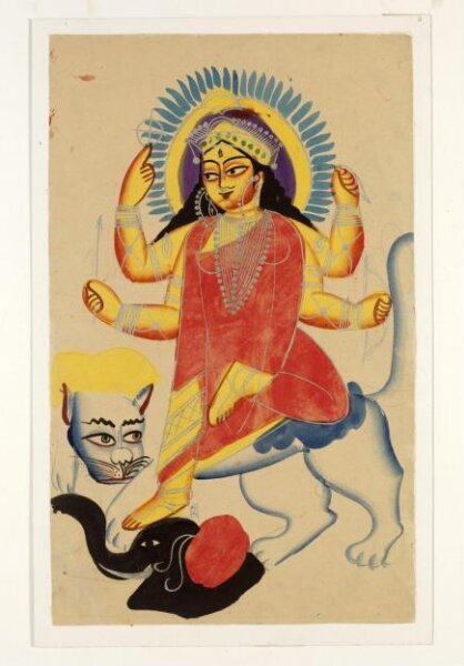 Unknown, Durga and Jagaddhatri