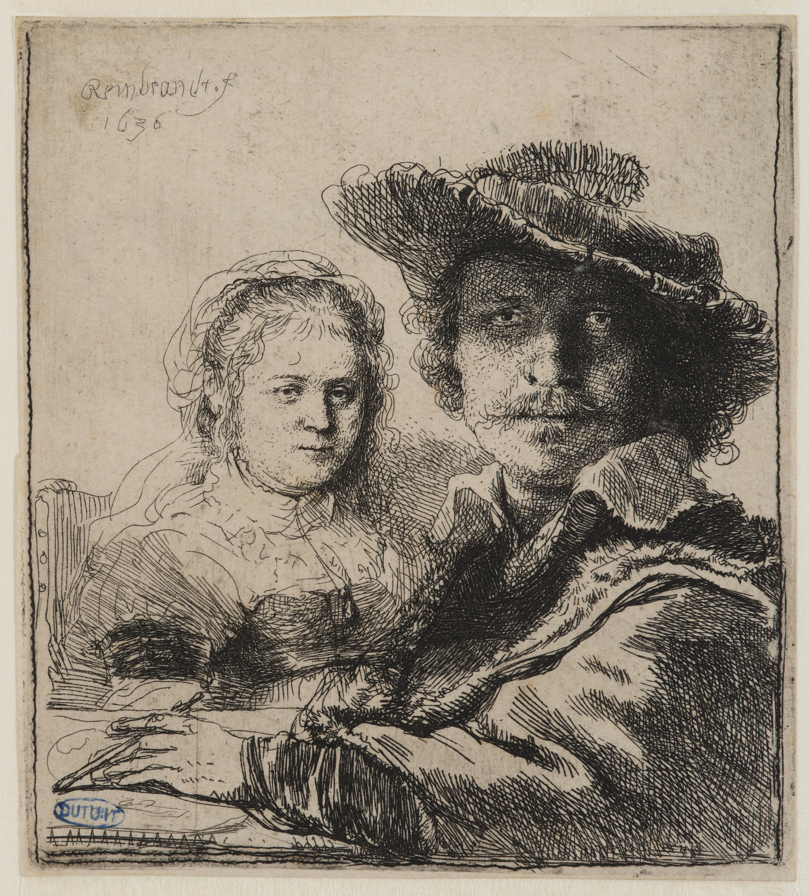Rembrandt, Rembrandt et Saskia (Bartsch 19)