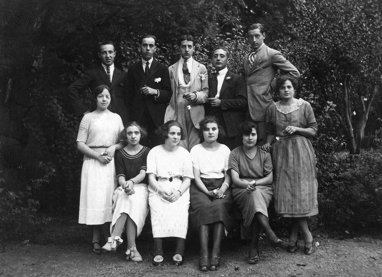 Desconegut, [Paborde e pabordesses de la fiestas de la Rambla]