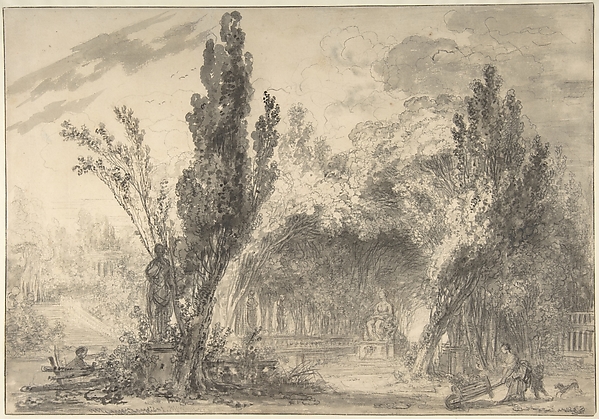Jean Honoré Fragonard, View of a Park