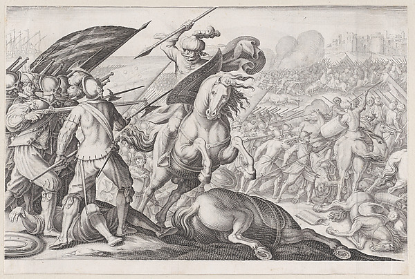 Jacques Callot, Défaite de la Cavalerie Turque (Defeat of the Turkish Cavalry), from "La Vie de Ferdinand Ier de Médicis série appelée aussi Les Batailles des Médicis" (The Life of Ferdinand I de'Medici also called The Medici Battles)
