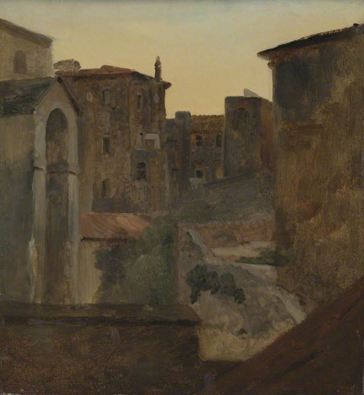 François Marius Granet, Tivoli Roofs