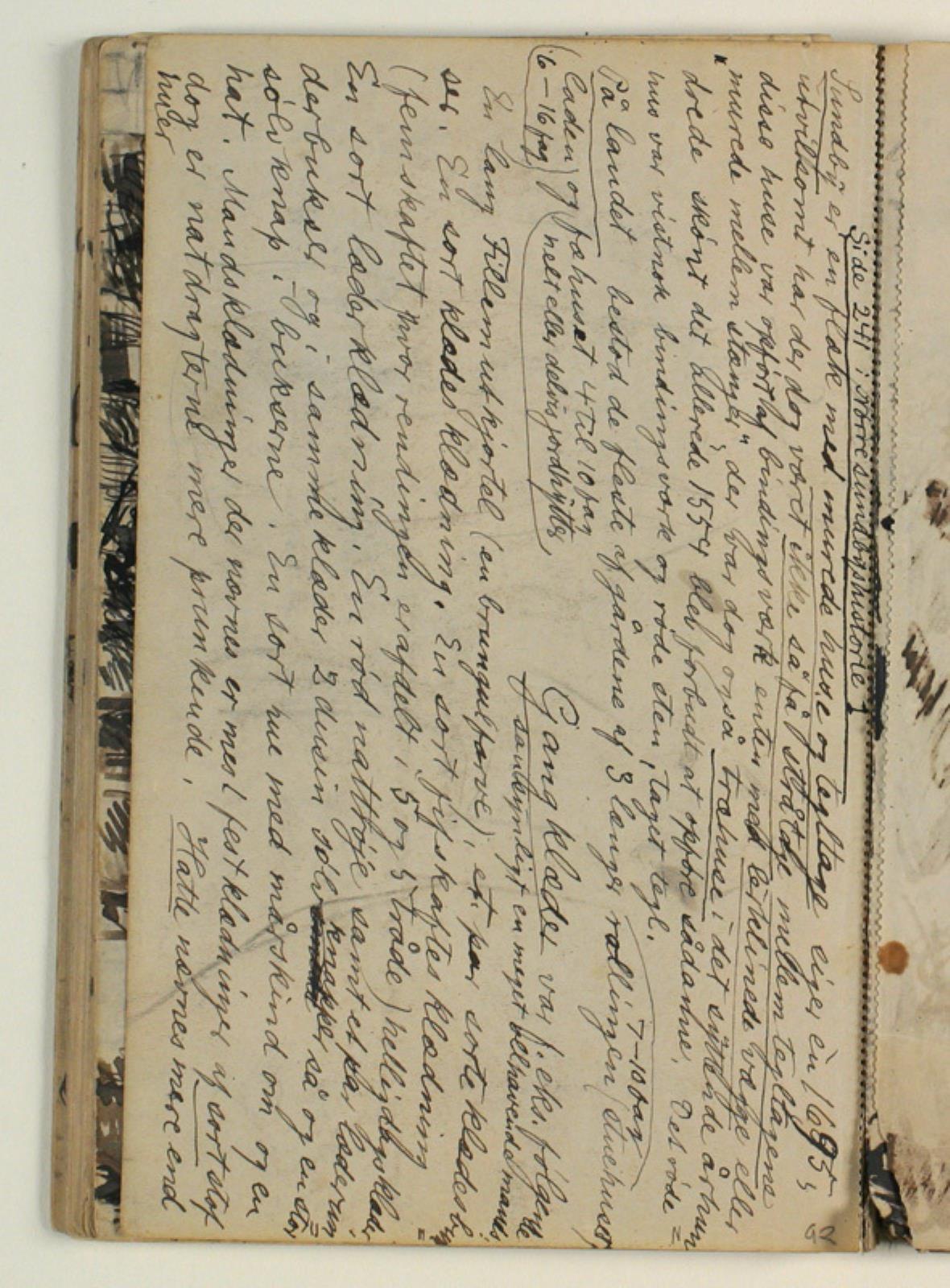 Niels Larsen Stevns, Notater vedr. Nørresundbys udseende i 1600-tallet, samt vedr. samtidig (?) beklædningsskik