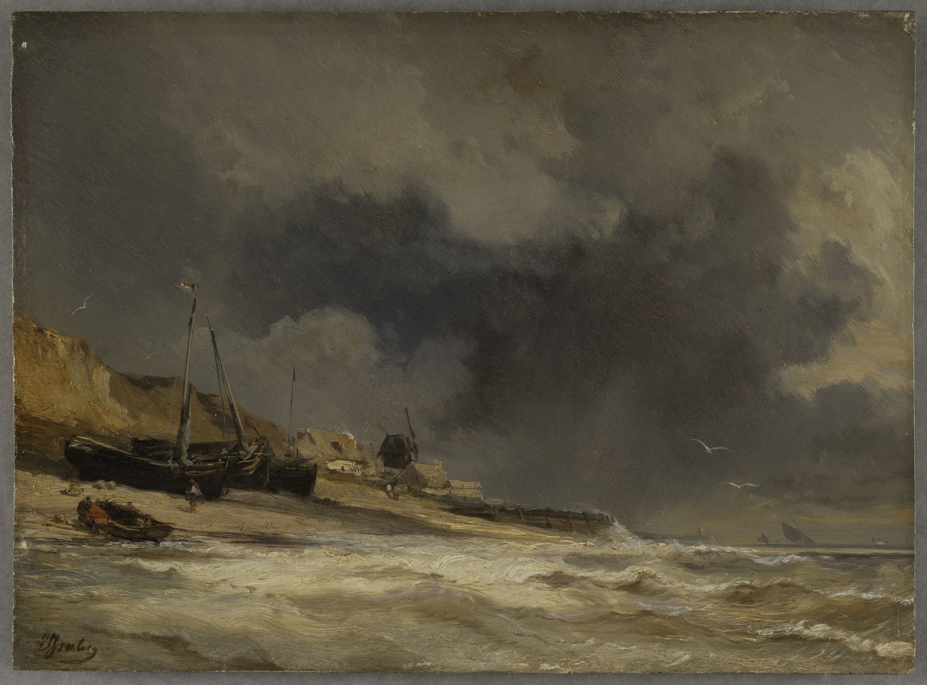 Eugène Isabey, Scène de pêcheurs