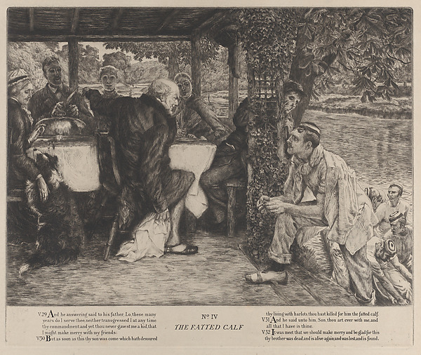 James Tissot, The Parable of the Prodigal Son, No. IV: The Fatted Calf