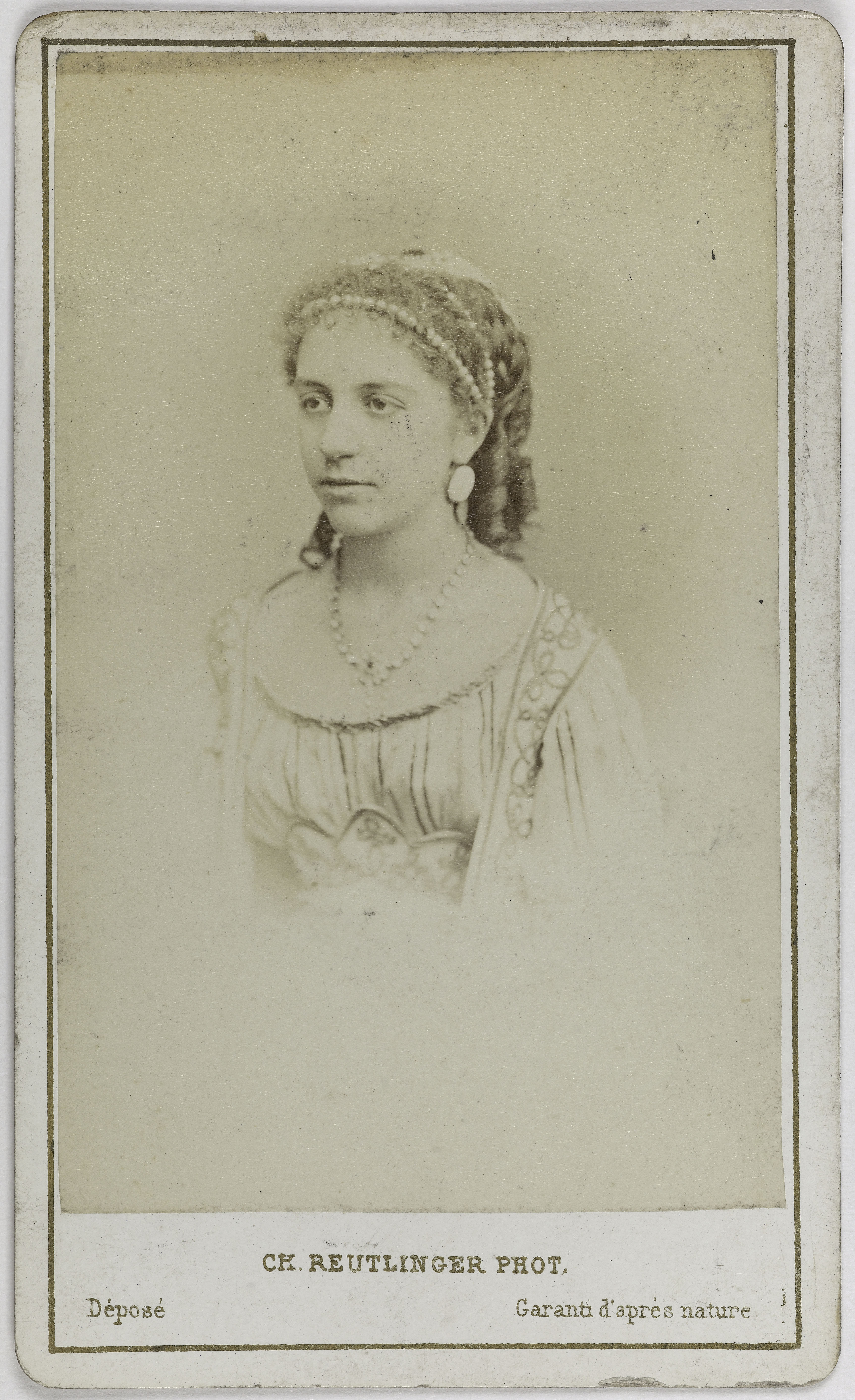 Charles Reutlinger, Portrait de Persiny ou Persini, (actrice)