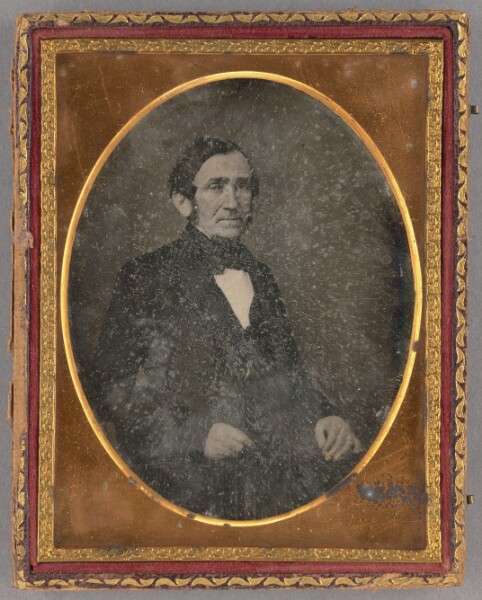 Unknown, [Portrait of a Seated Man with Long Sideburns]