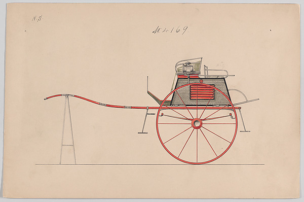 Brewster & Co., Design for Dog Cart or 2 Wheeler, no. 4169