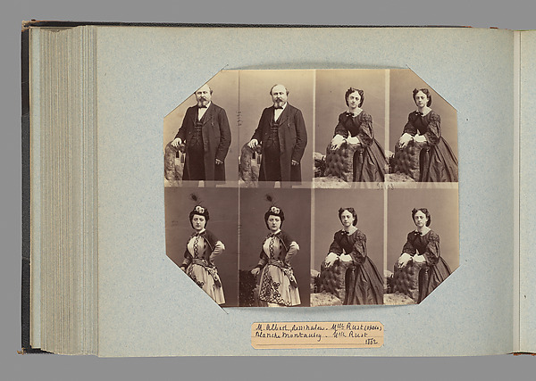André-Adolphe-Eugène Disdéri, M.Albert; Mlle Rust; Blanche Montaubry