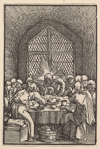 Albrecht Altdorfer, The Last Supper, from "The Fall and Salvation of Mankind Through the Life and Passion of Christ"