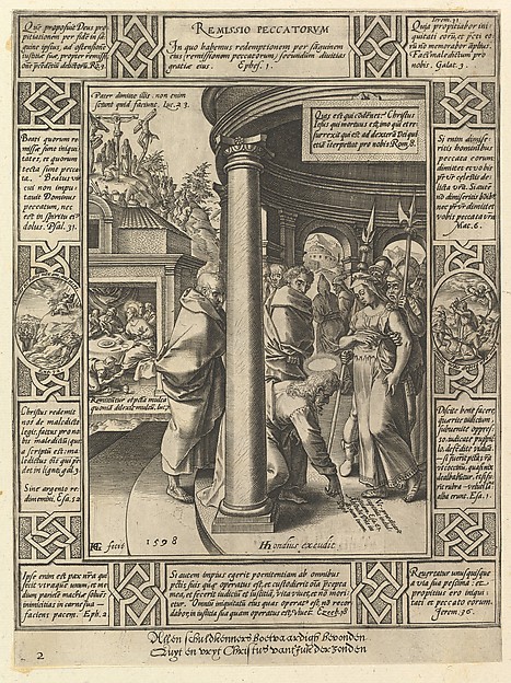 Hendrick Goltzius, Remissio Peccatorum, from "The Allegories on the Christian Creed"