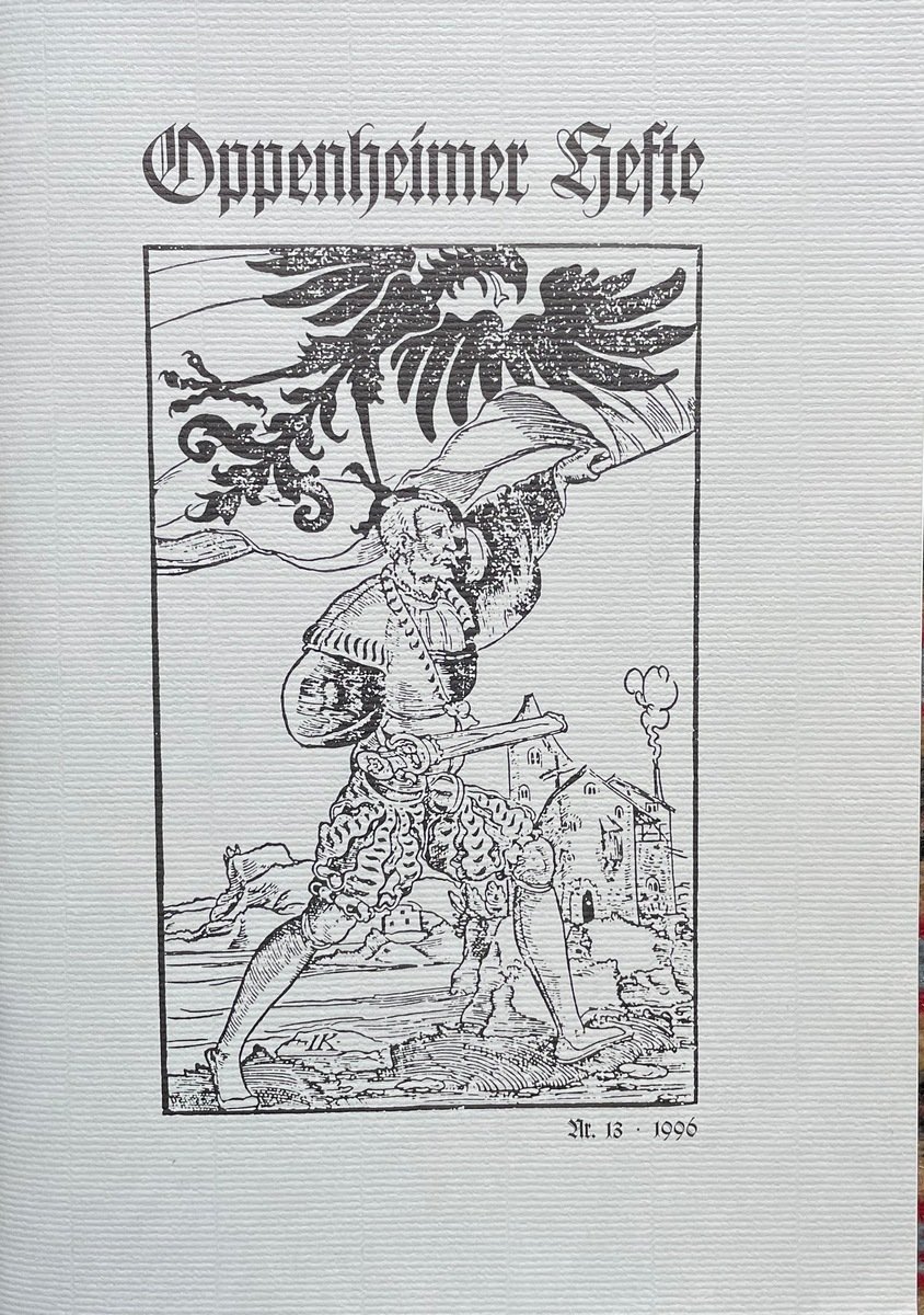 Rheinhessische Druckwerkstätte, Oppenheimer Hefte Nr. 13 - 1996