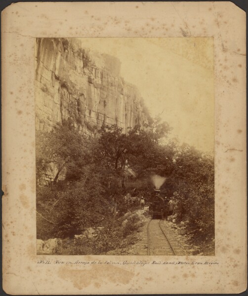 Unknown, View in Arroyo de la Palma, Guadalupe Railroad, Nuevo Leon, Mexico