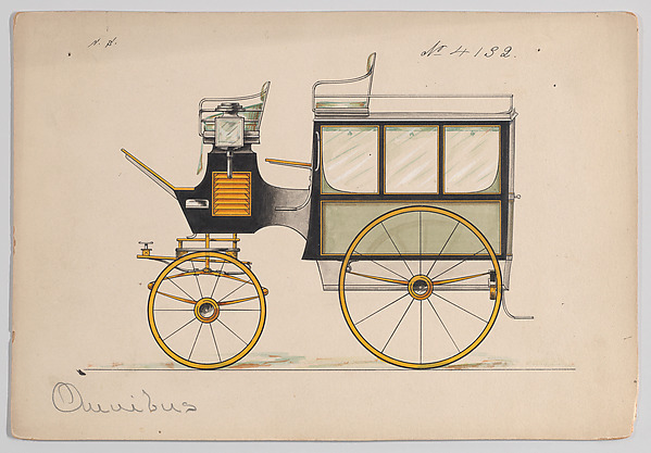 Brewster & Co., Design for Omnibus or Wagonette, no. 4132
