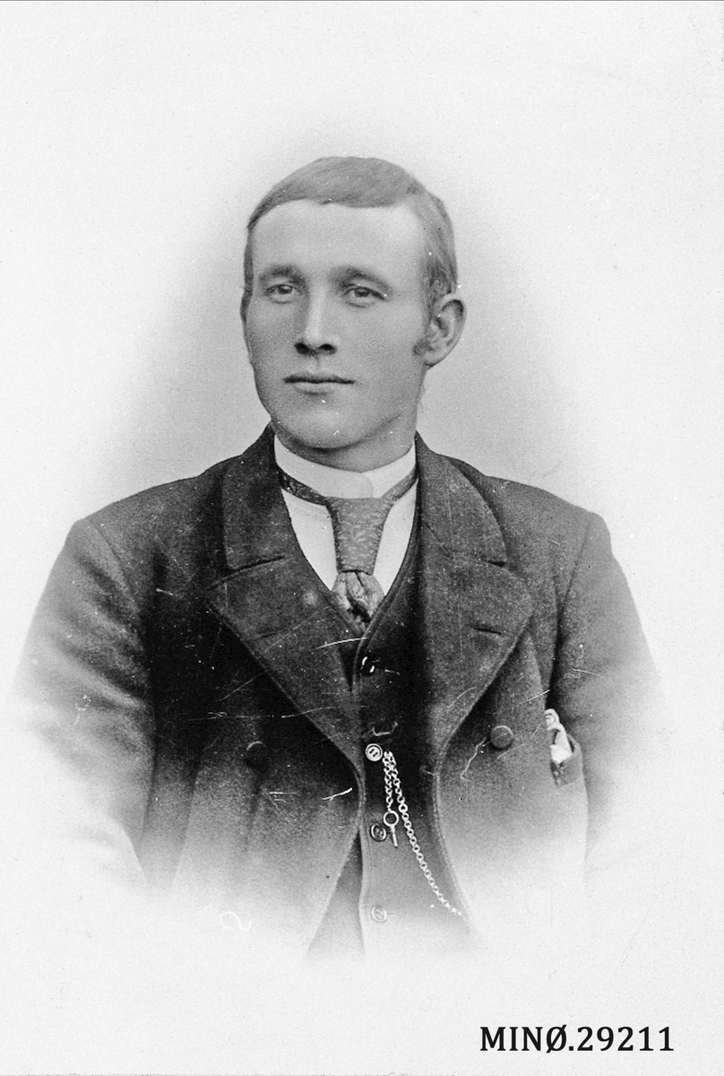 Henrik Augustinsson Stinessen, Portrett av mann. Per L. Holen. Vestate Alvdal