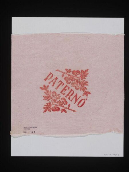 Unknown, Fruit wrapper