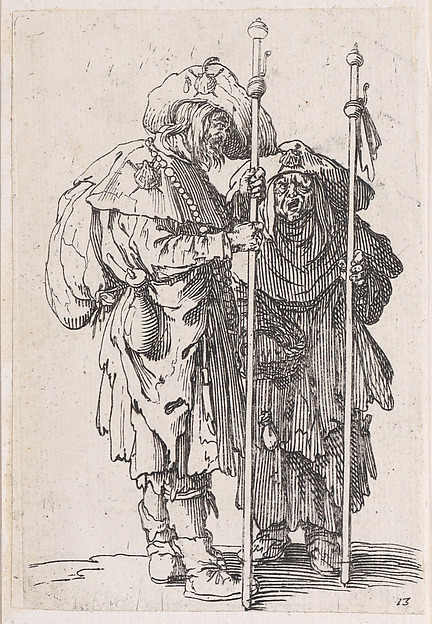 Anonymous, Reverse Copy of Les Deux Pélerins (The Two Pilgrims), from Les Gueux suite appelée aussi Les Mendiants, Les Baroni, ou Les Barons (The Beggars, also called the Barons)