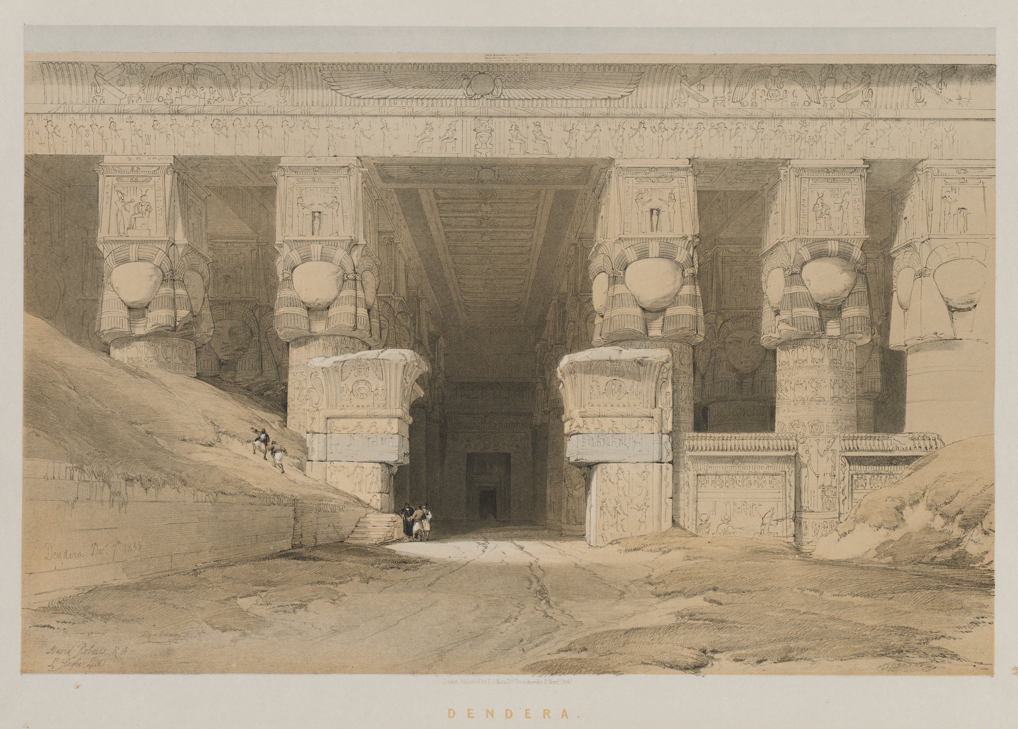 Louis Haghe, Egypt and Nubia, Volume I: Dendera