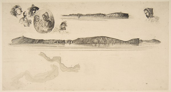 James McNeill Whistler, Sketches on the Coast Survey Plate