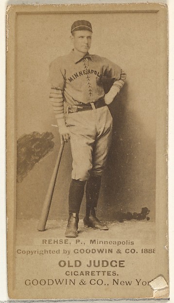 Goodwin & Company, Rehse, Pitcher, Minneapolis, from the Old Judge series (N172) for Old Judge Cigarettes