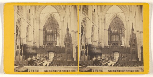 George Washington Wilson, York Minster - The Choir, looking West.