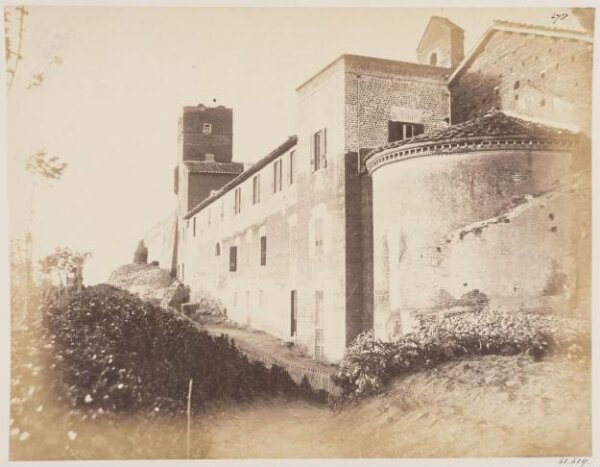 Parker, John Henry, Church of S. Balbina - Apse, c. A.D. 1120, House of the titular Cardinal, shewing also the remains of a Wall of the Kings at the back of the House, now the Reformatory.