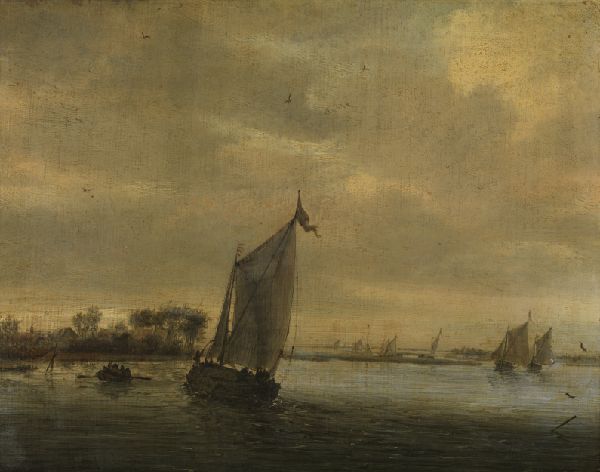 Salomon van Ruysdael, Calm Water