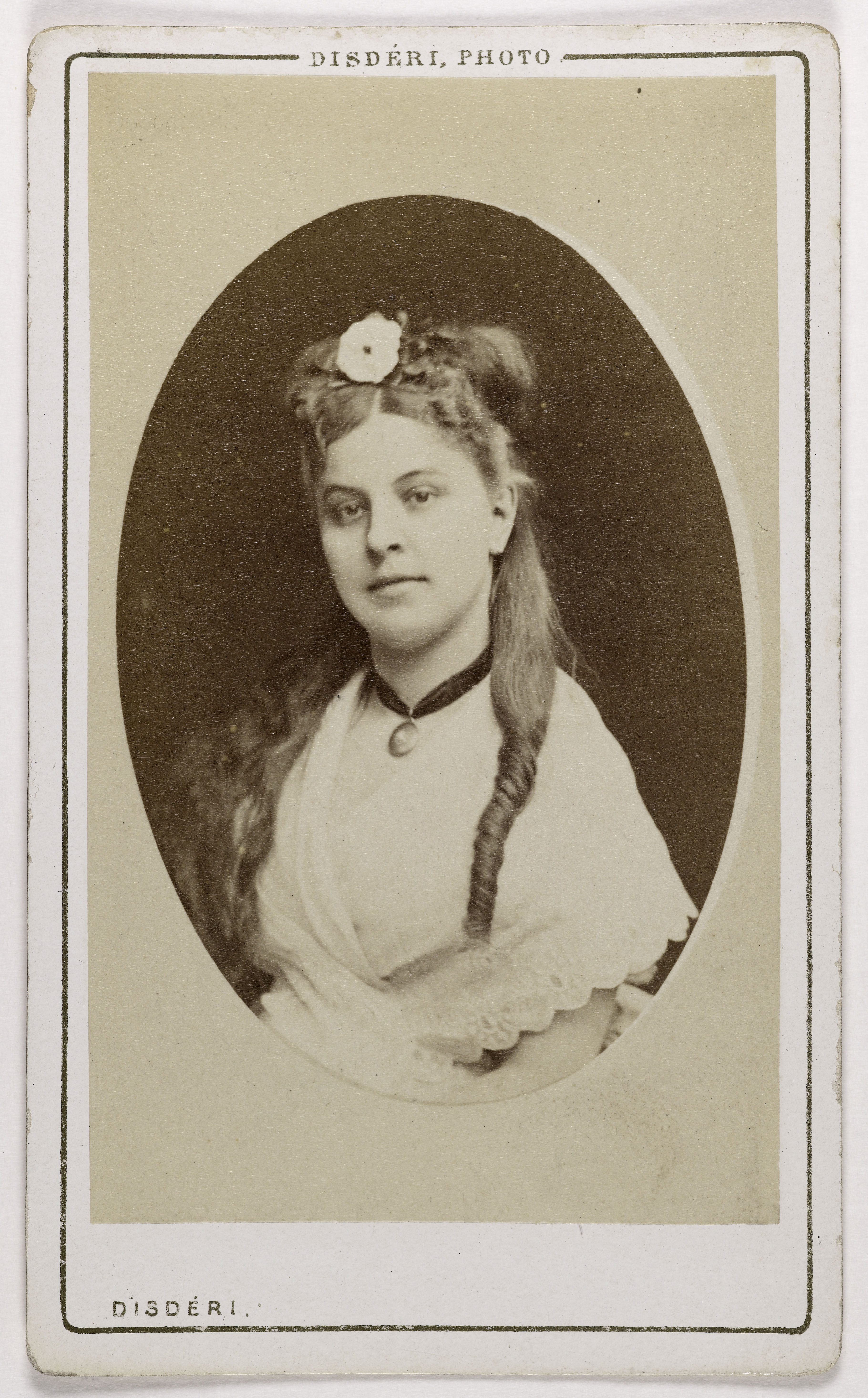 André-Adolphe-Eugène Disdéri, Portrait de Blanche (actrice)