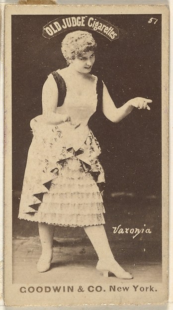Goodwin & Company, Varonia, from the Actors and Actresses series (N171) for Old Judge Cigarettes