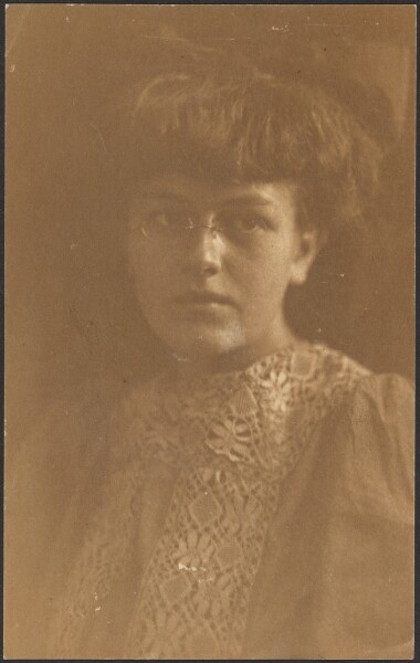 Louis Fleckenstein, [Portrait of a Young Woman with Glasses]