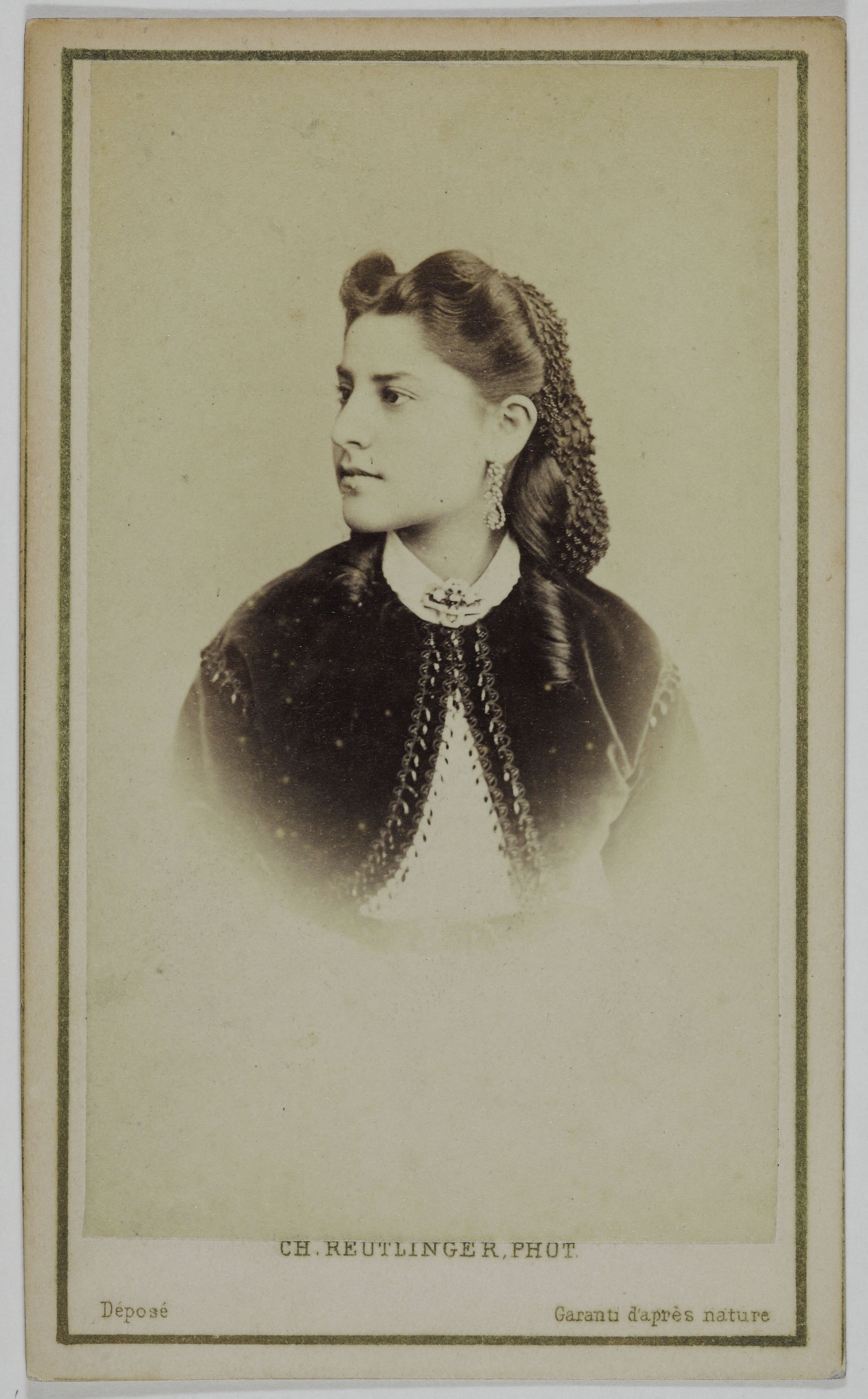 Charles Reutlinger, Portrait d'Alexandre, (Alexandre Virginie ?), (actrice)