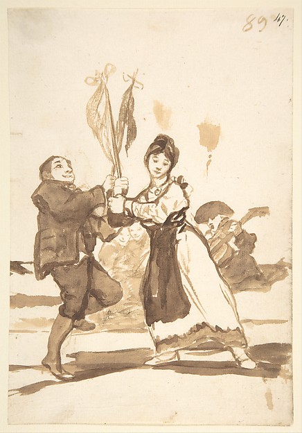 Goya (Francisco de Goya y Lucientes), A country dance; page 89 from the "Images of Spain" Album (F)