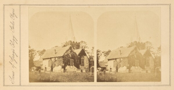 Unknown, Stereoscopic View of Stoke Poges