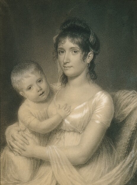 John Vanderlyn, Mrs. Daniel Strobel, Jr. (Anna Church Strobel) and Her Son, George