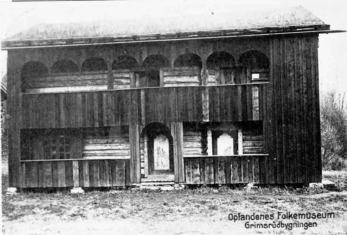 Anno Domkirkeodden, EKSTERIØR GRIMSRUDBYGNINGEN MED ÅPEN SVALGANG, HEDMARKSMUSEET OG DOMKIRKEODDEN